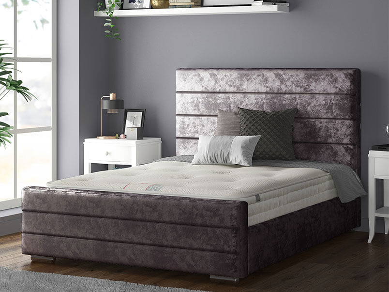 Kiara Bed Crush Velevt Amythests