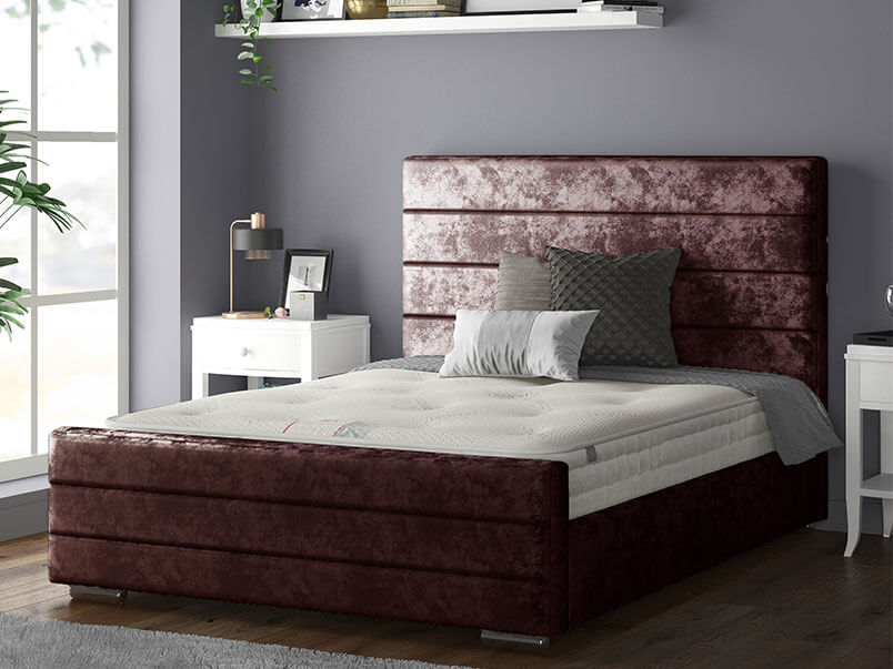 Kiara Bed Crush Velevt Mulberry