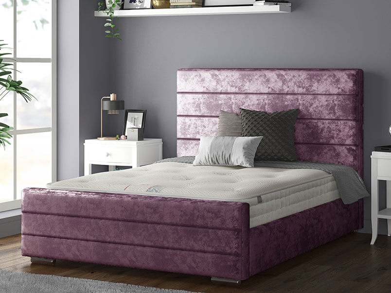 Kiara Bed Crush Velevt Purple