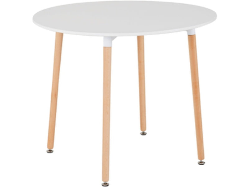 Lindon Dining Table White/Natural Oak