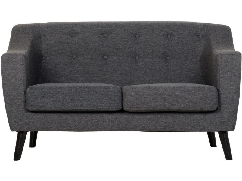 Ashley 2 Seater Sofa Dark Grey Fabric