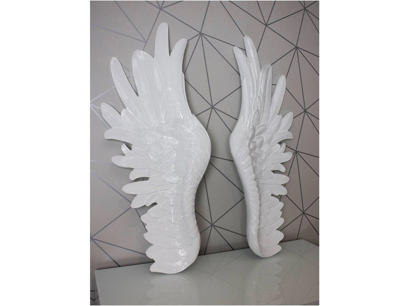 Ornate Silver Angel Wings