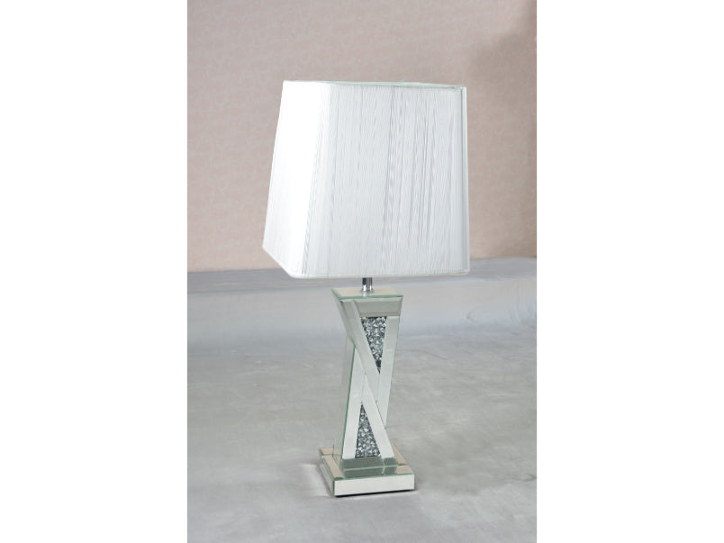 Mocka Glass Lamp Silver