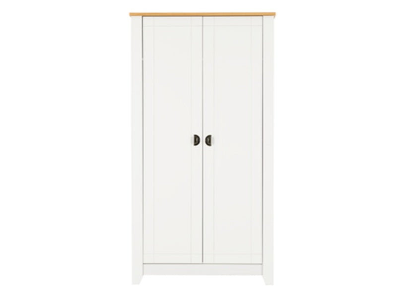 Ludlow 2 Door Wardrobe White/Oak Effect