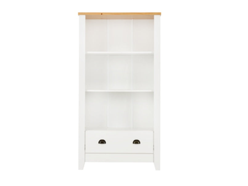 Ludlow Bookcase White/Oak Effect