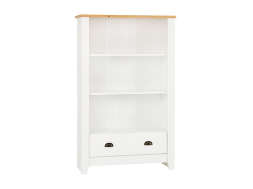 Ludlow Bookcase White/Oak Effect