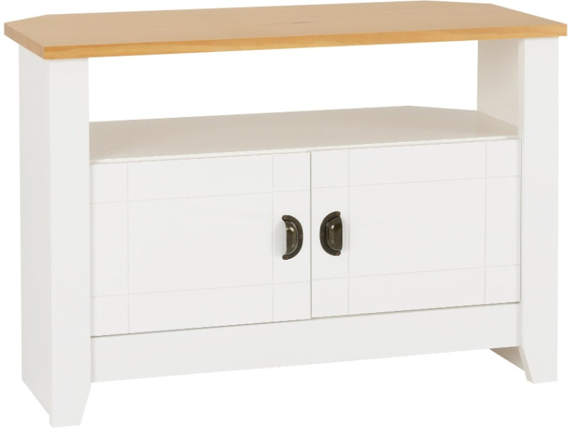 Ludlow Tv Unit White/Oak Effect