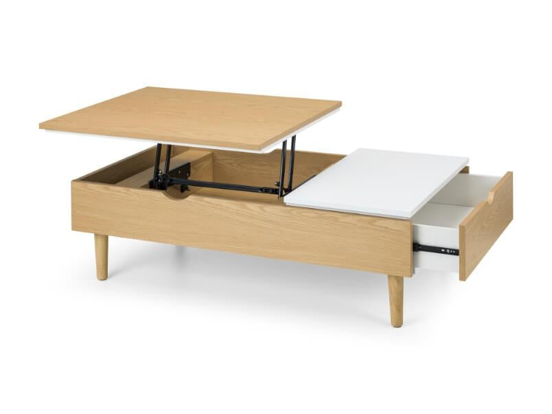 Latimer Lift-up Coffee Table White Oak