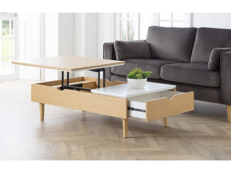 Latimer Lift-up Coffee Table White Oak