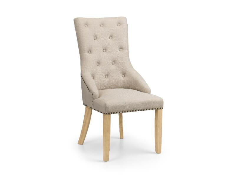 Loire Button Back Chair Oatmeal