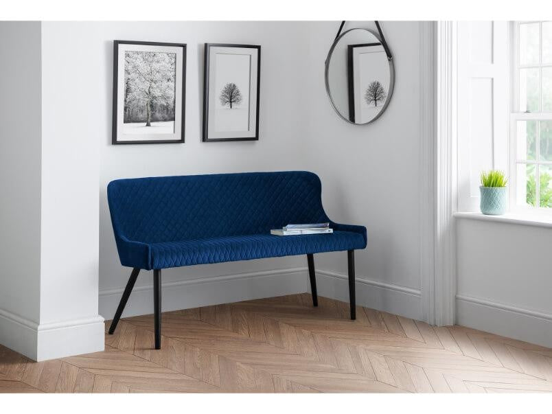 Luxe High Back Bench Velvet