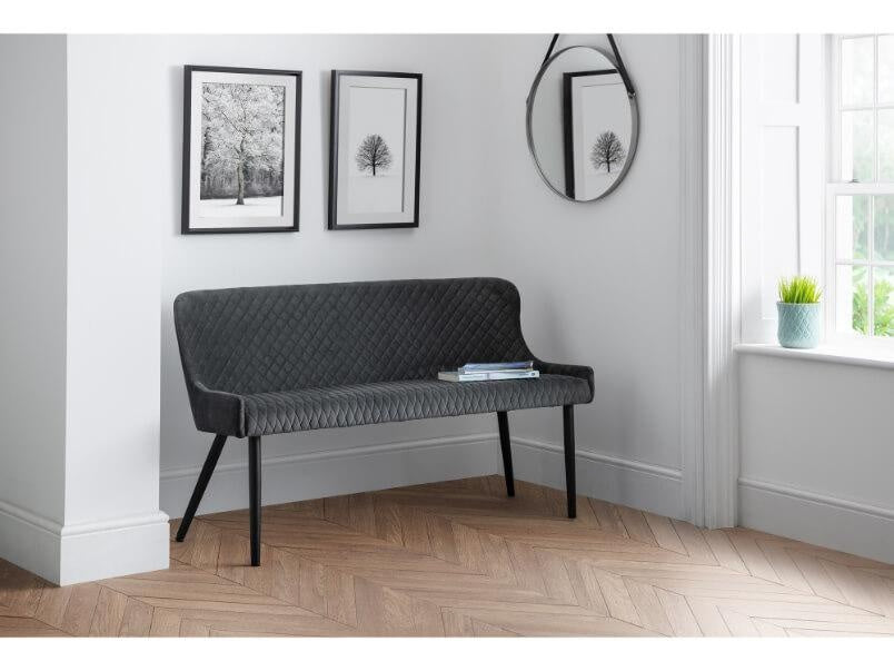 Luxe High Back Bench Velvet