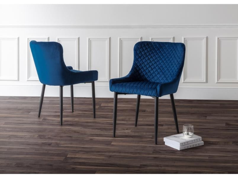 Lara Velvet Dining Chair (Pack of 2)