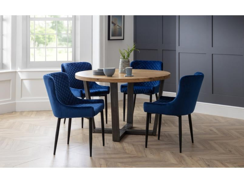 Lara Velvet Dining Chair (Pack of 2)