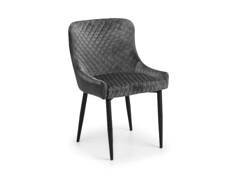 Lara Velvet Dining Chair (Pack of 2)