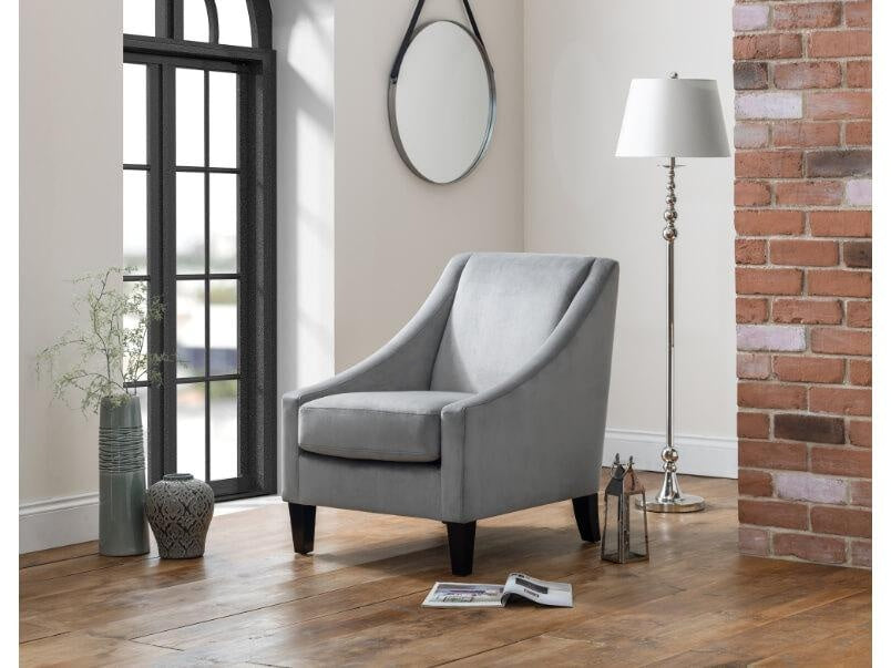 Maison Velvet Chair Grey