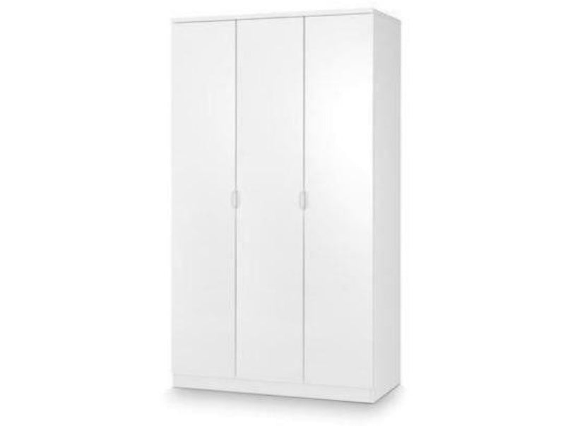 Manhattan 3 Door Wardrobe White High Gloss