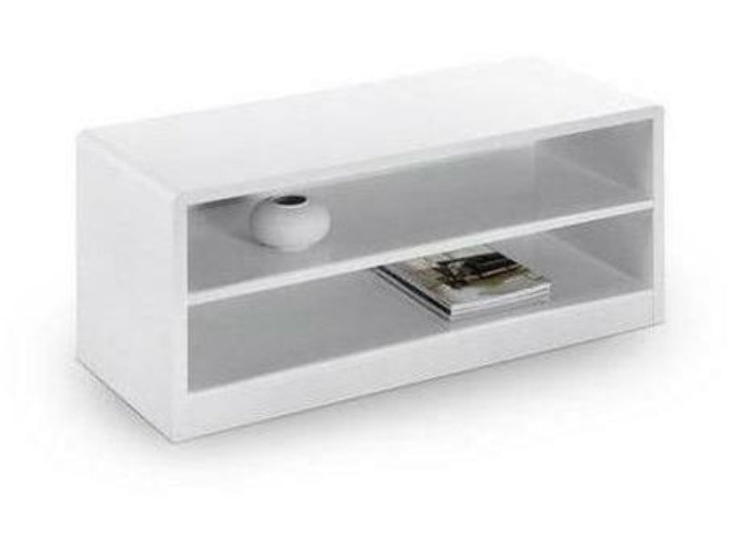 Manhattan High Gloss White Compact Tv Unit