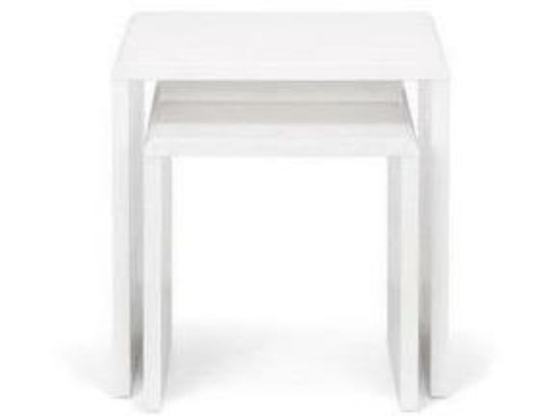 Manhattan High Gloss White Nest Of 2 Tables