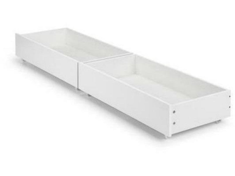 Manhattan High Gloss White Underbed Drawers (Set Of 2)