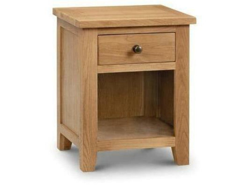 Marlborough Oak 1 Drawer Bedside