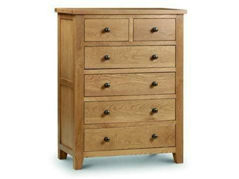 Marlborough Oak 4+2 Drawer Chest Ass