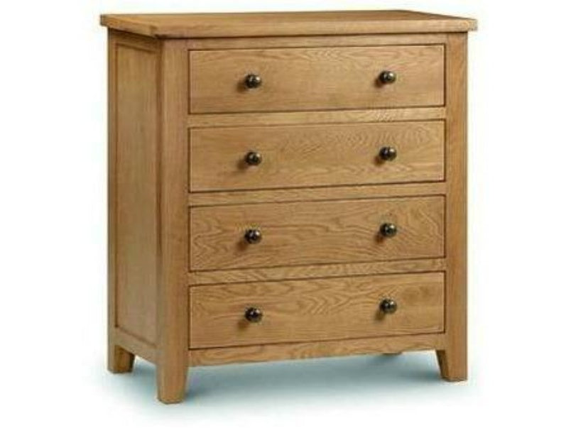 Marlborough Oak 4 Drawer Chest Ass