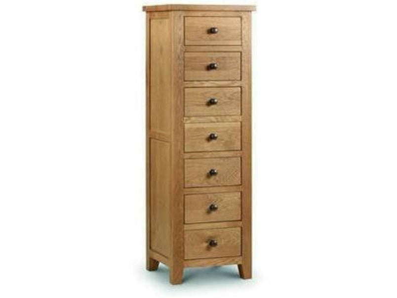 Marlborough Oak 7 Drawer Chest Ass