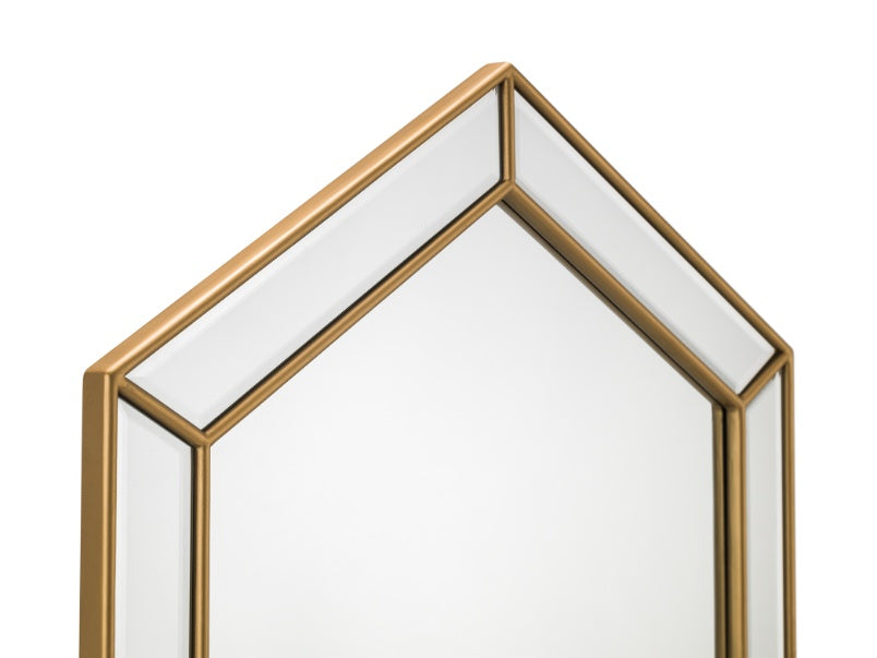 Melody Hexagonal Gold Wall Mirror Gold