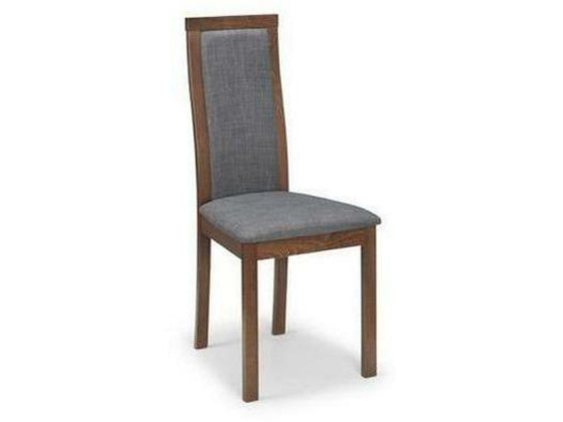 Melrose Grey Walnut Upholstered Chair (Pack of 2)
