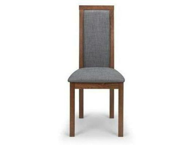 Melrose Grey Walnut Upholstered Chair (Pack of 2)
