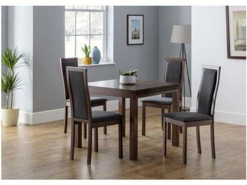 Melrose Walnut Extending Table (90cm + 90cm x 90cm)