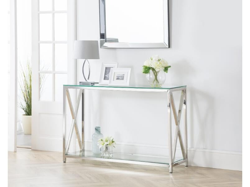 Miami Glass Console Table