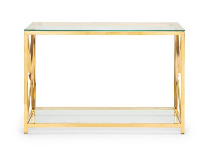 Miami Glass Console Table