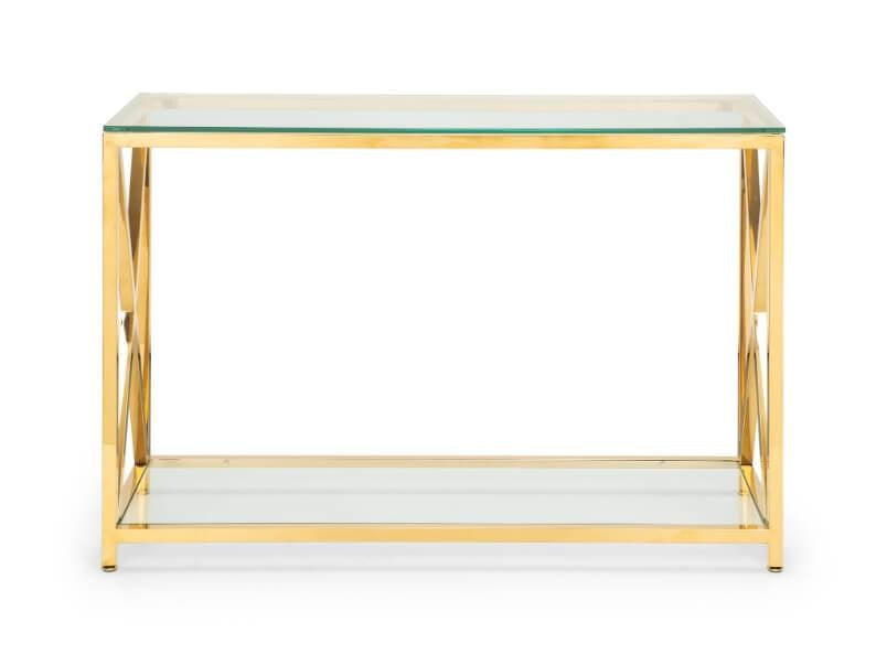 Miami Glass Console Table