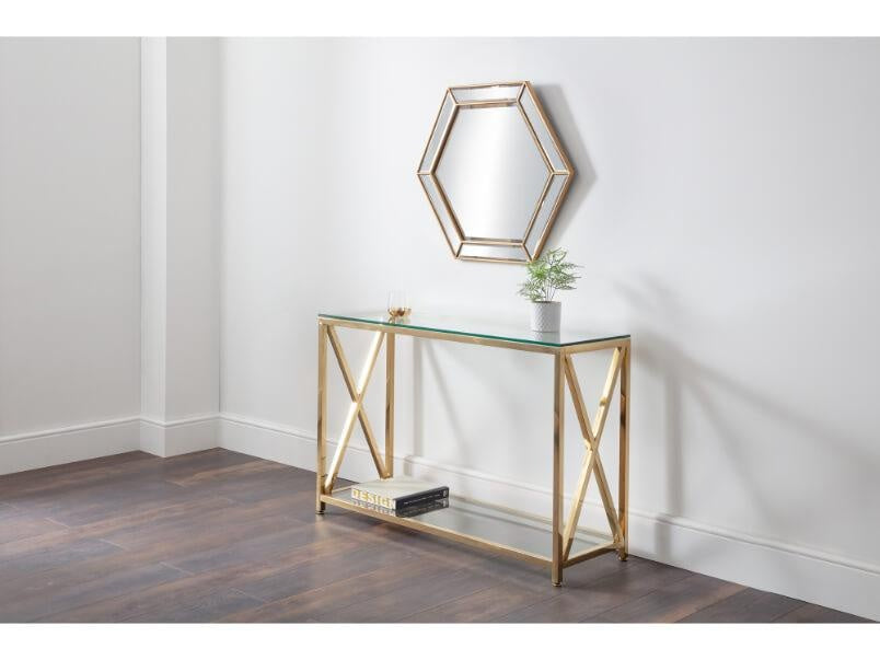 Miami Glass Console Table