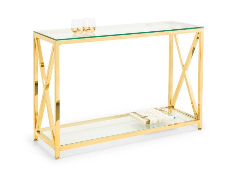 Miami Glass Console Table