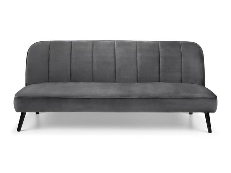 Miro Curved Back Sofabed Grey Velvet