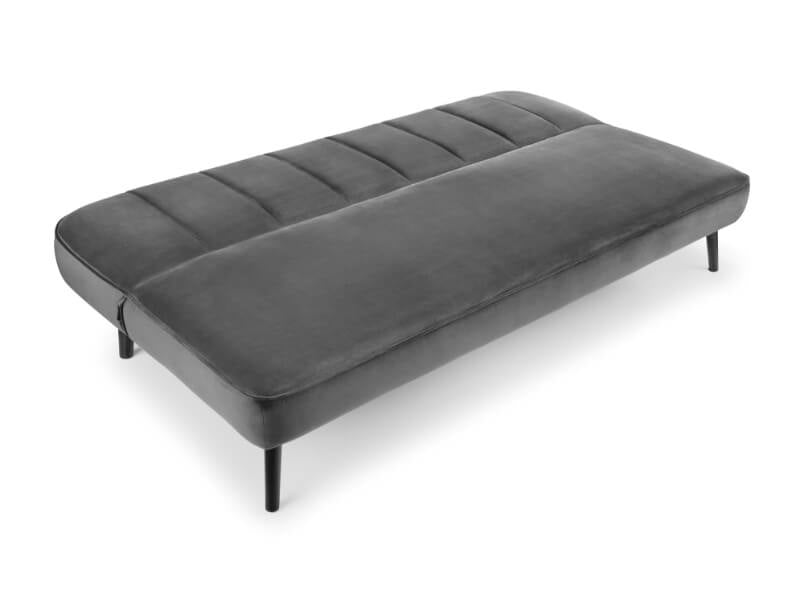 Miro Curved Back Sofabed Grey Velvet