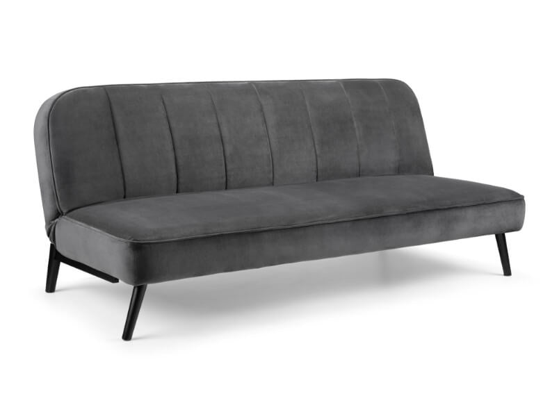 Miro Curved Back Sofabed Grey Velvet