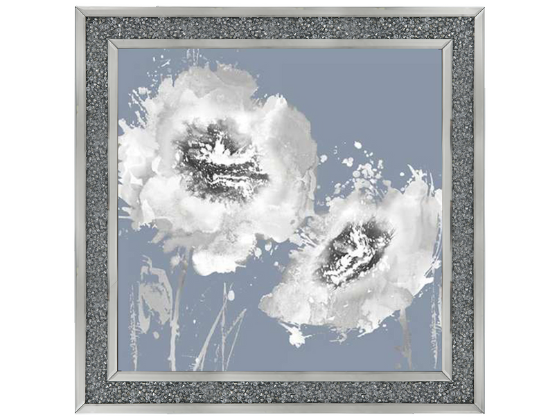 Flower Burst on Grey II