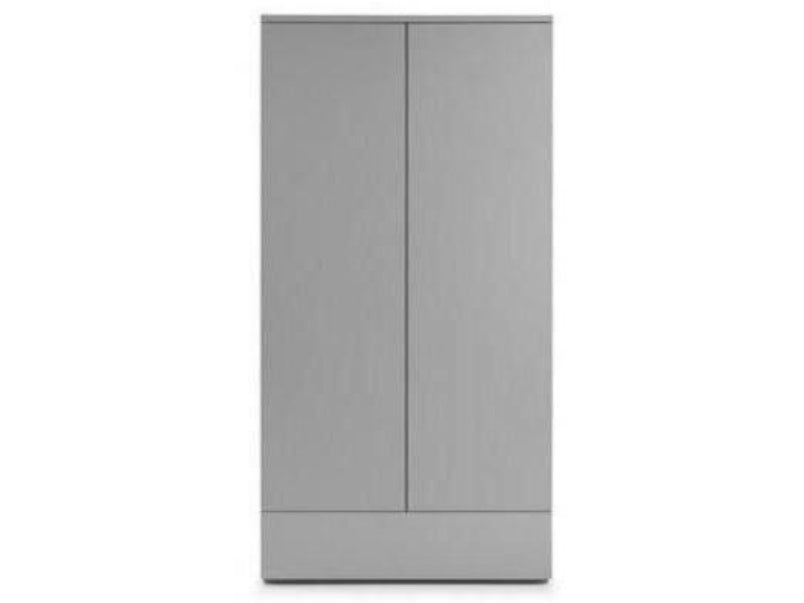 Monaco 2 Door 1 Drawer Wardrobe Grey Gloss