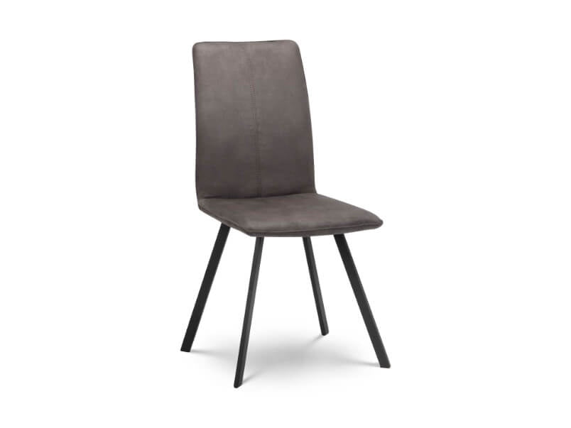 Monroe Fabric Dining Chair Charcoal Grey (Set of 2)