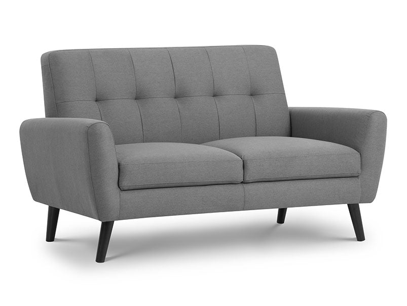 Maximi Compact Retro 2 Seater Fabric Sofa