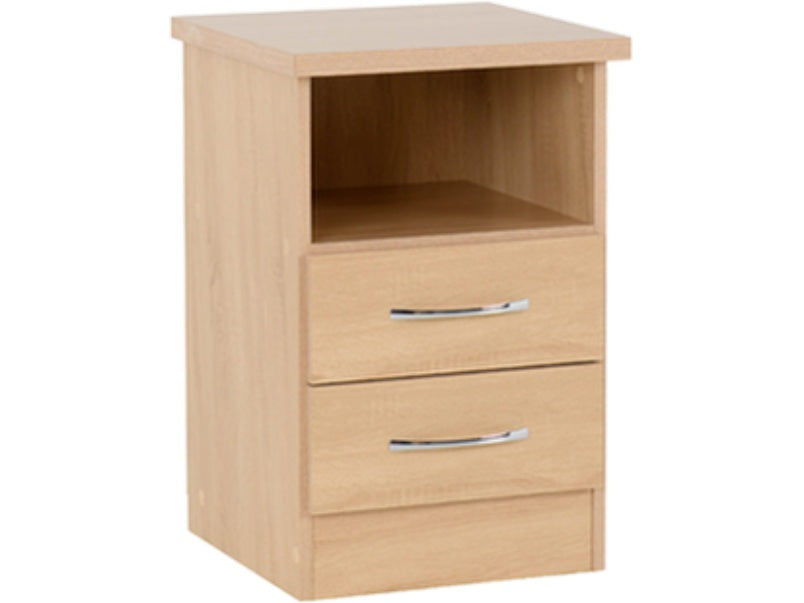 Nevada 2 Drawer Bedside Sonoma Oak Effect