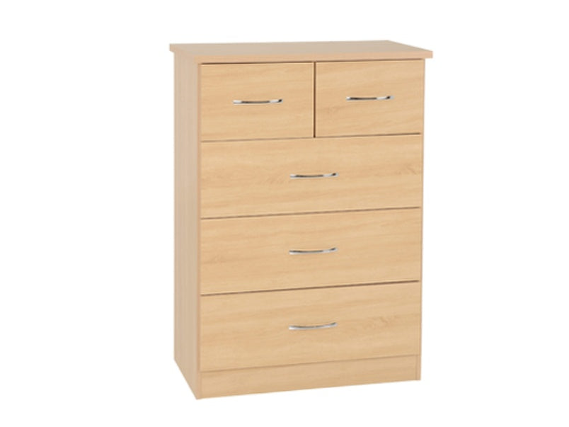 Nevada 3+2 Drawer Chest Sonoma Oak Effect