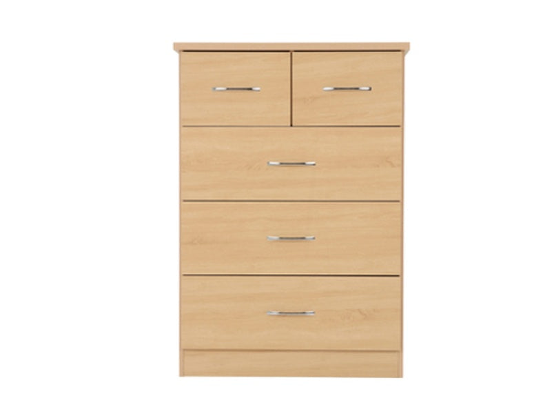 Nevada 3+2 Drawer Chest Sonoma Oak Effect
