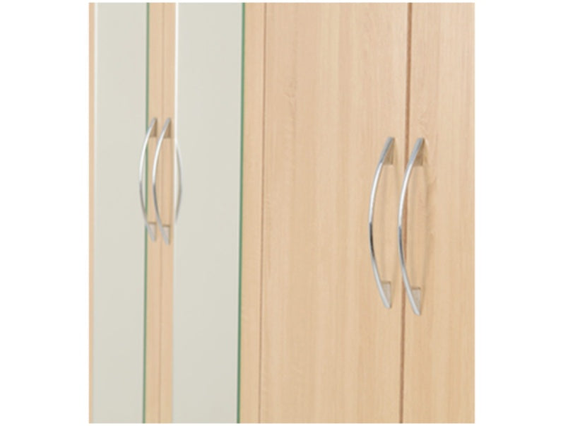 Nevada 4 Door 2 Drawer Wardrobe Sonoma Oak Effect