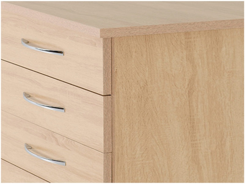 Nevada 5 Drawer Narrow Chest Sonoma Oak Effect