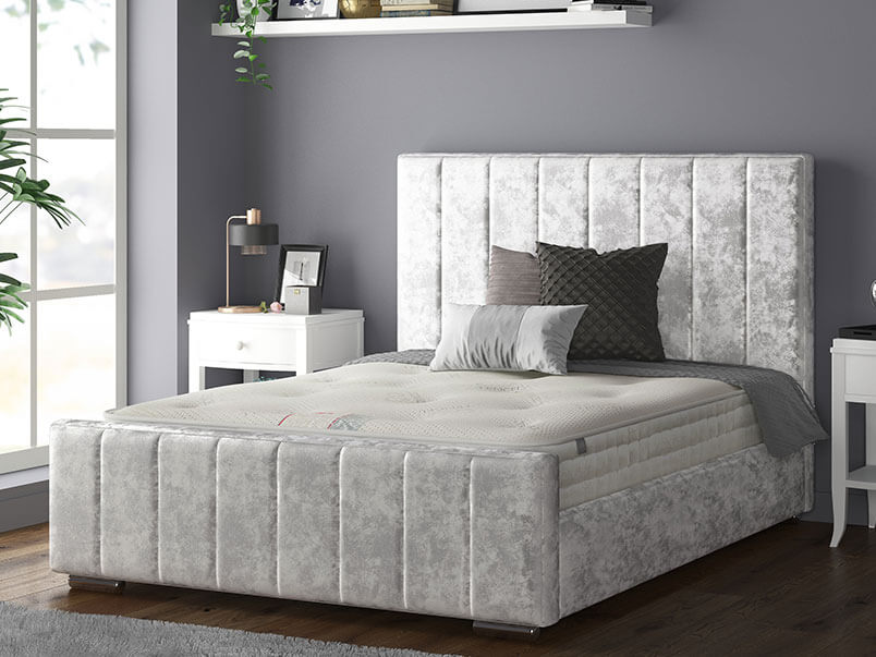 Nala Bed Crush Velvet Silver